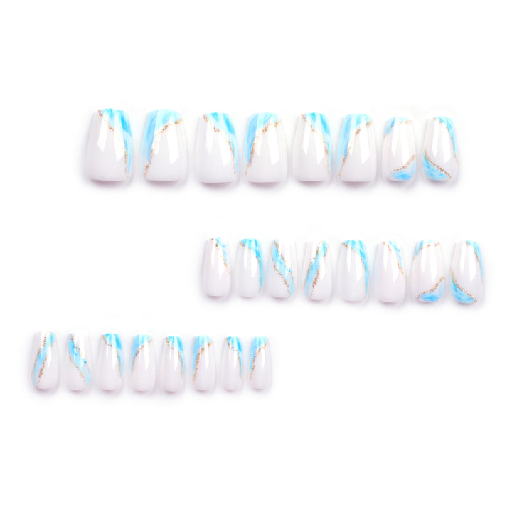 Artful nail design with maritime accents Kalsten