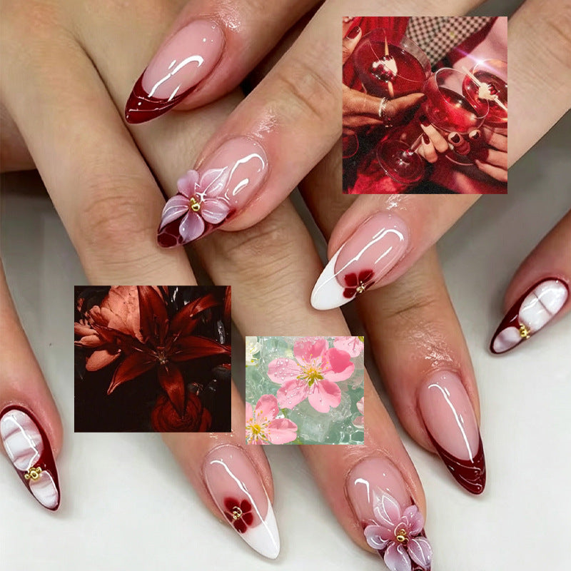 Artistic Floral Press-On Nail Collection Kalsten