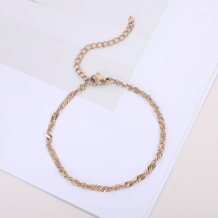 Textured Twisted Chain Bracelet Kalsten