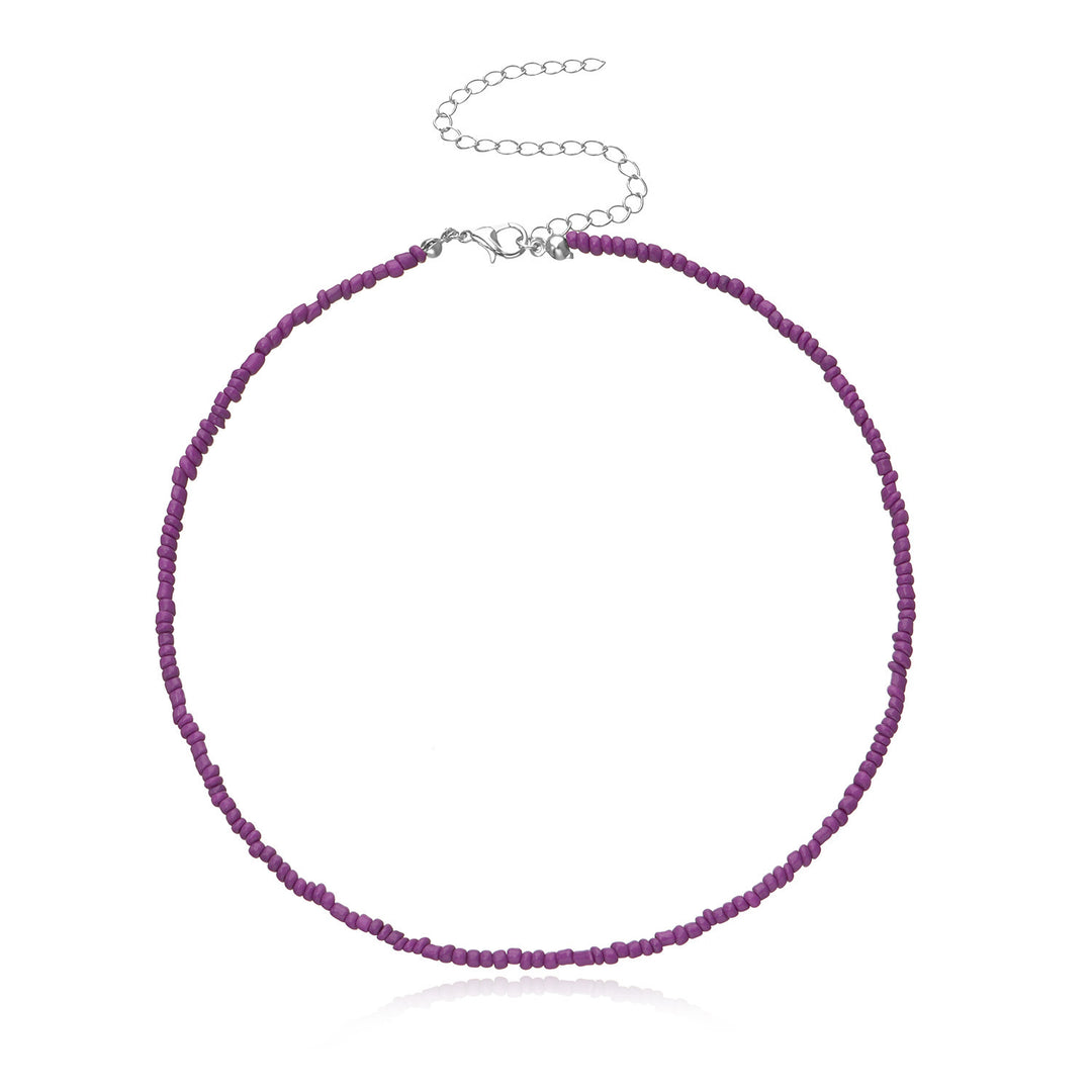 Colorful Beaded Choker Necklace Kalsten