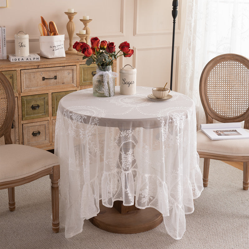 Lace Embroidered Tablecloth