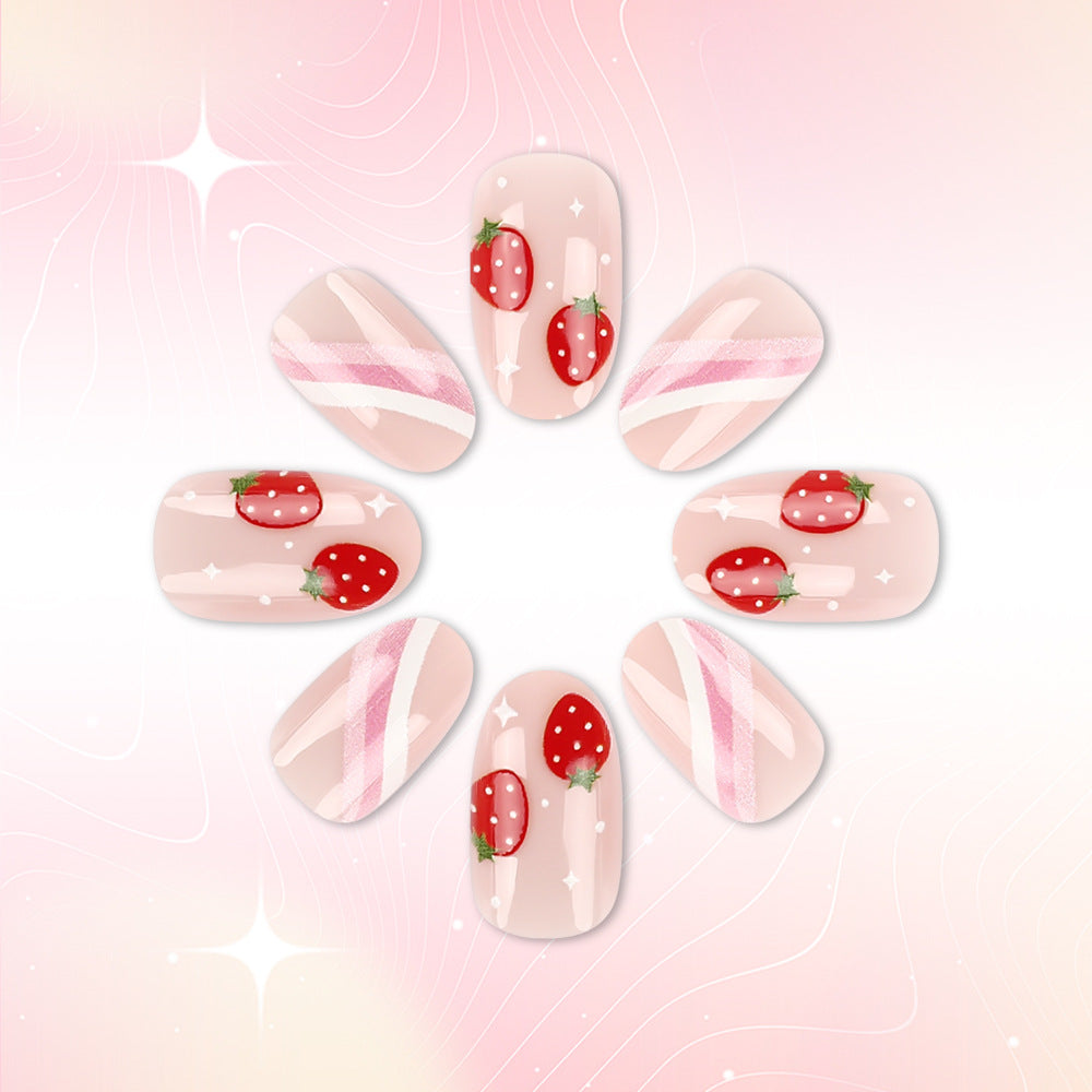 Strawberry-Themed Nail Art Set Kalsten