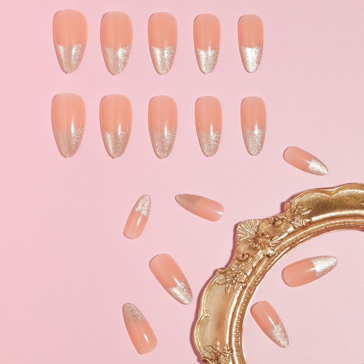 Elegant Almond-Shaped Press-On Nails Kalsten
