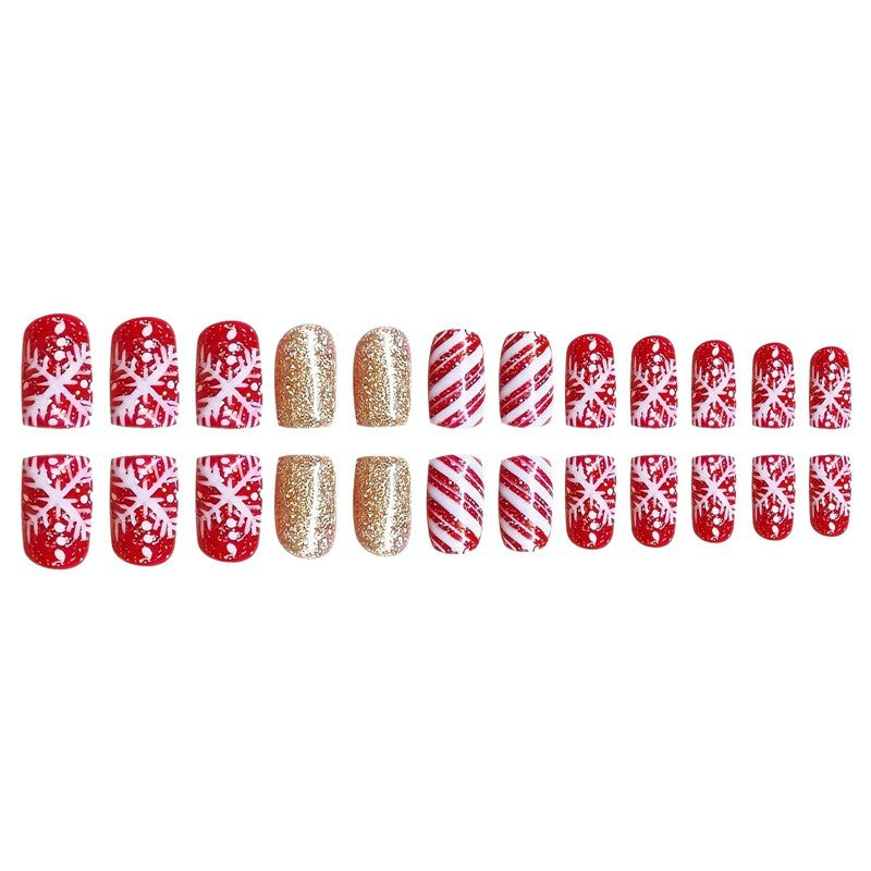 Festive Themed Press-On Nail Art Set Kalsten