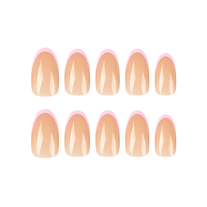 Shiny nail art with elegant French tips Kalsten