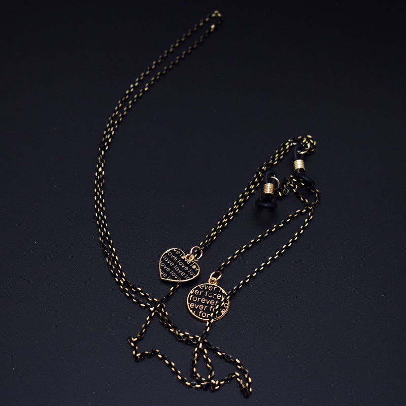 Elegant Heart Pendant Eyewear Chain Kalsten