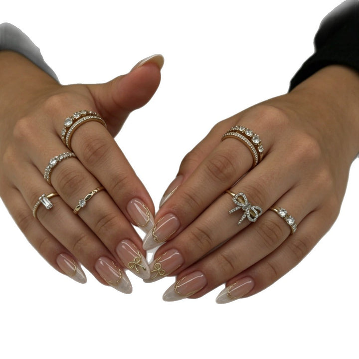 Elegant Stiletto Nail Art Set