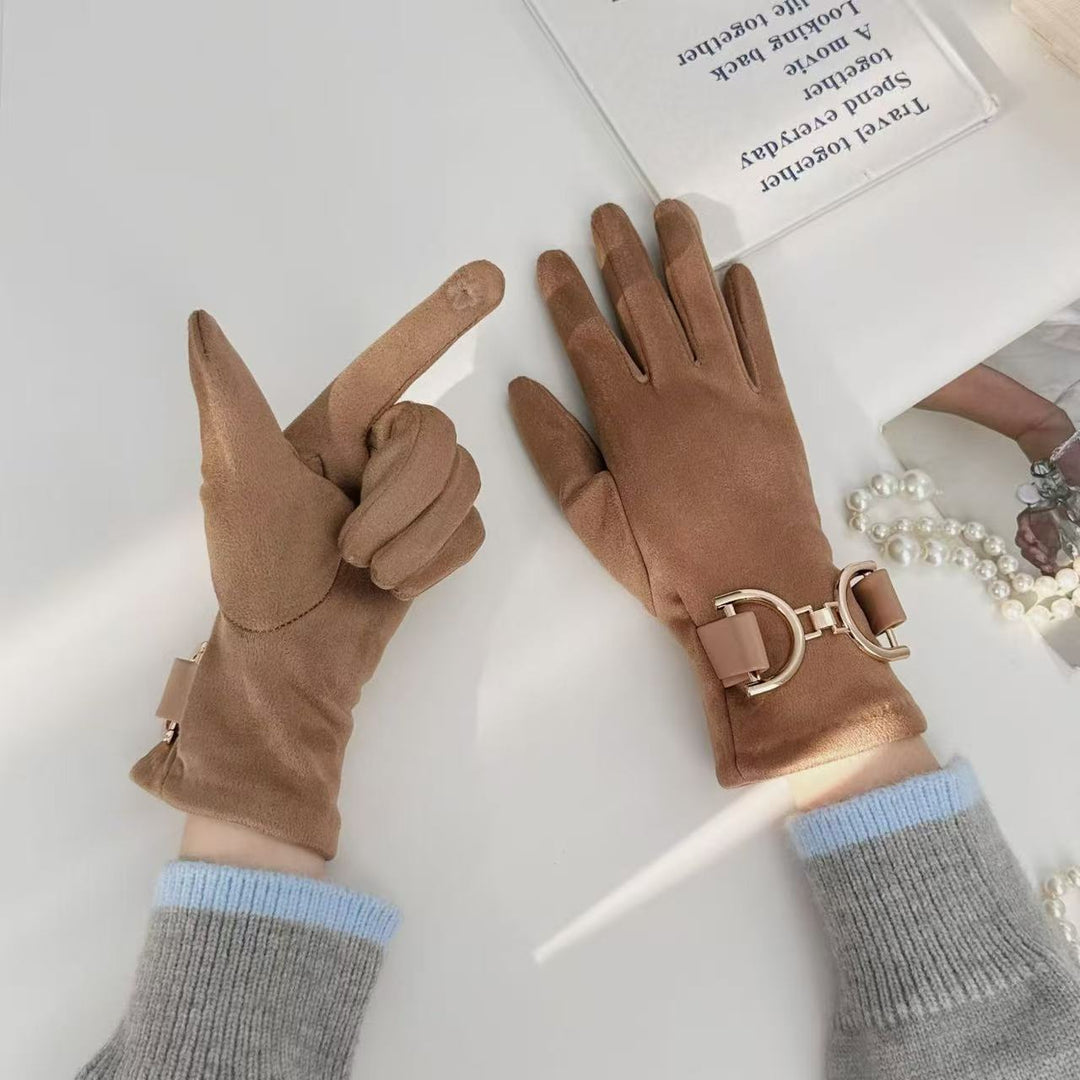 Elegant Fashion Gloves with Decorative Buckle Kalsten
