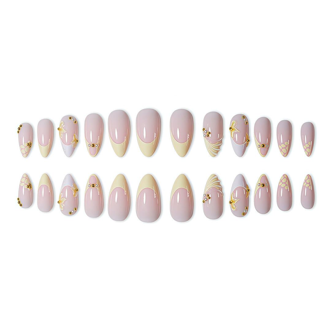 Elegant 3D Floral Nail Art Extensions Kalsten