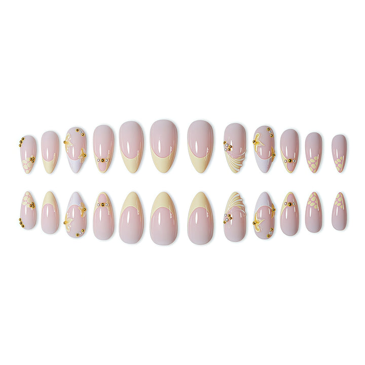 Elegant 3D Floral Nail Art Extensions Kalsten
