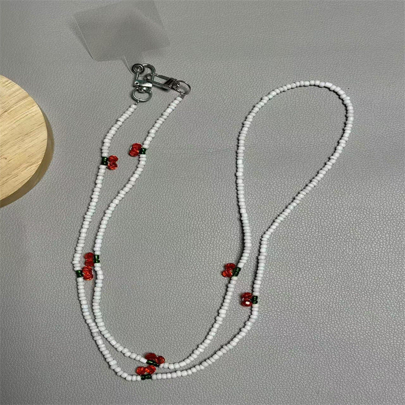 Beaded Eyewear Lanyard with Artistic Charms Kalsten