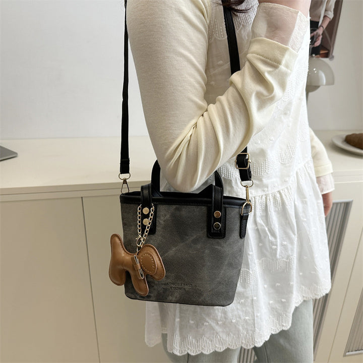 Playful Denim Mini Handheld Tote Bag Kalsten