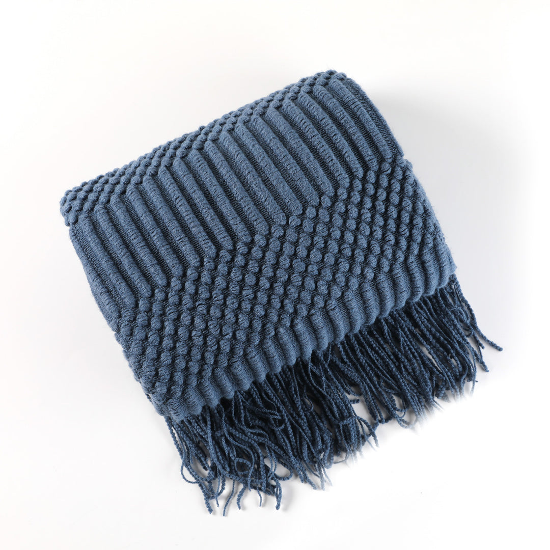 Stylish Textured Throw Blanket