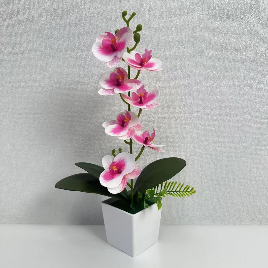 Realistic Artificial Orchid Floral Arrangement for Indoor Display