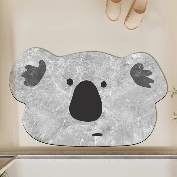 Cute Animal-Themed Bathroom Mat