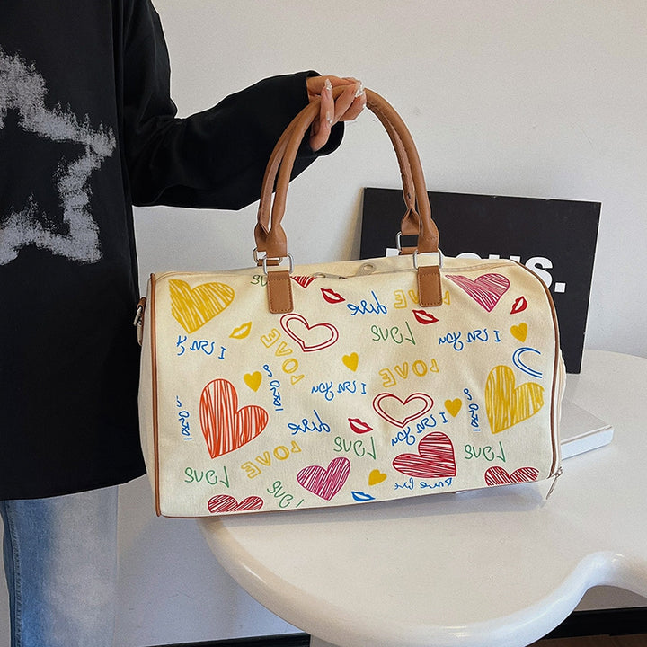 Graphic Print Travel Duffel Bag Kalsten