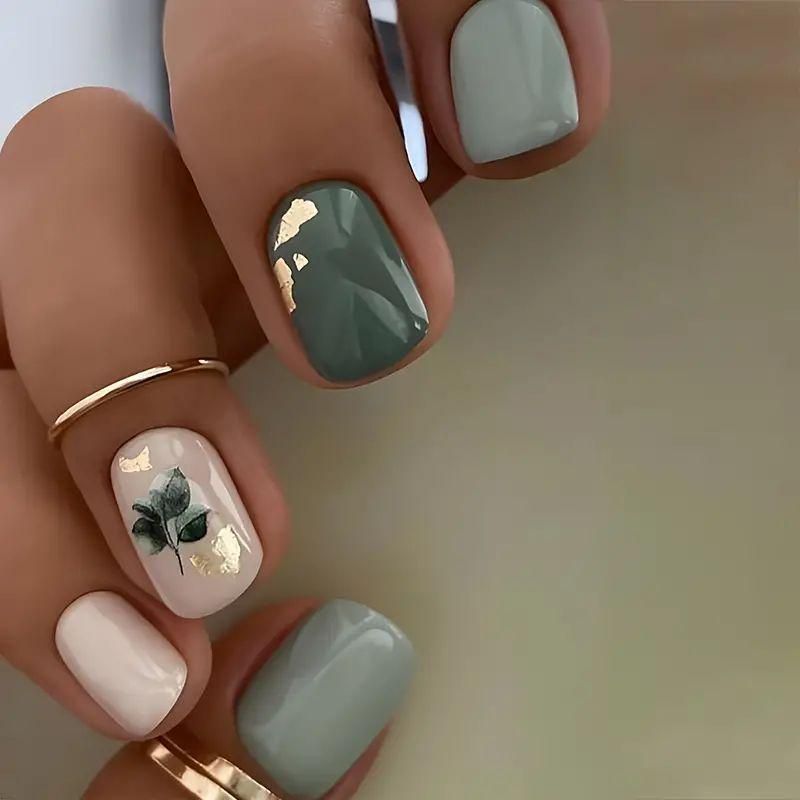 Elegant Botanical Nail Art Set Kalsten