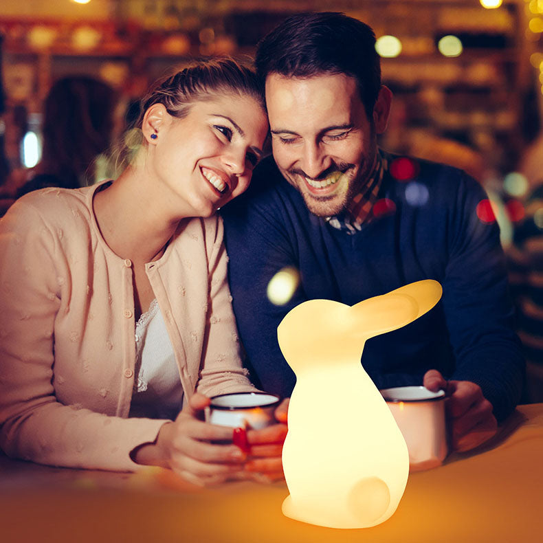 Contemporary Creative Rabbit PE LED Table Lamp for the Bedroom | Noxord
