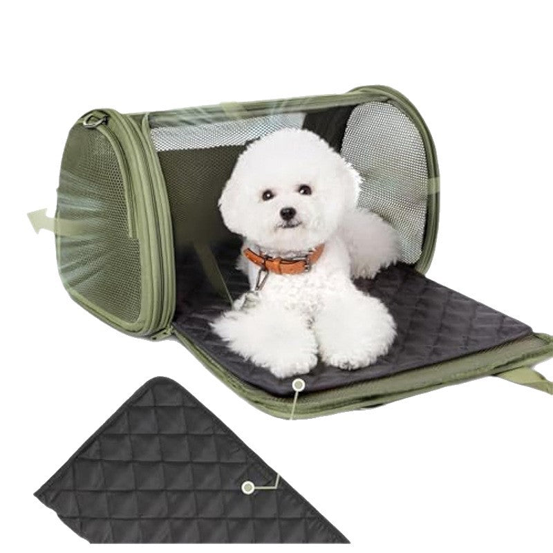 Transport box for pets with breathable mesh inserts Kalsten