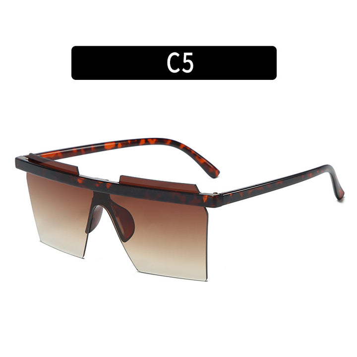 Futuristic Shield Sunglasses with Bold Geometric Design