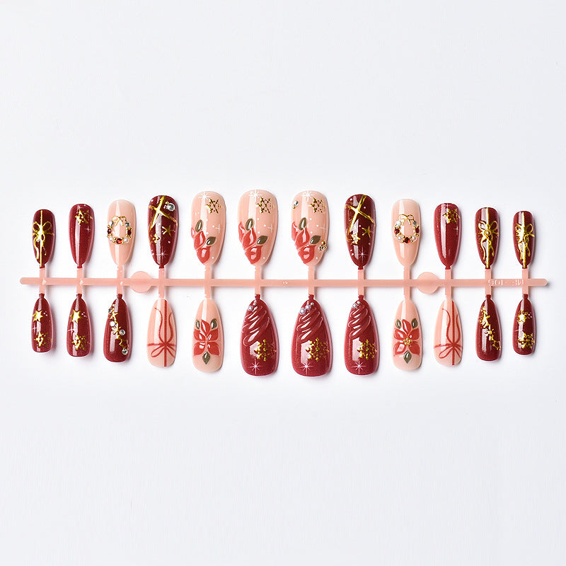Festive Nail Art Press-On Set