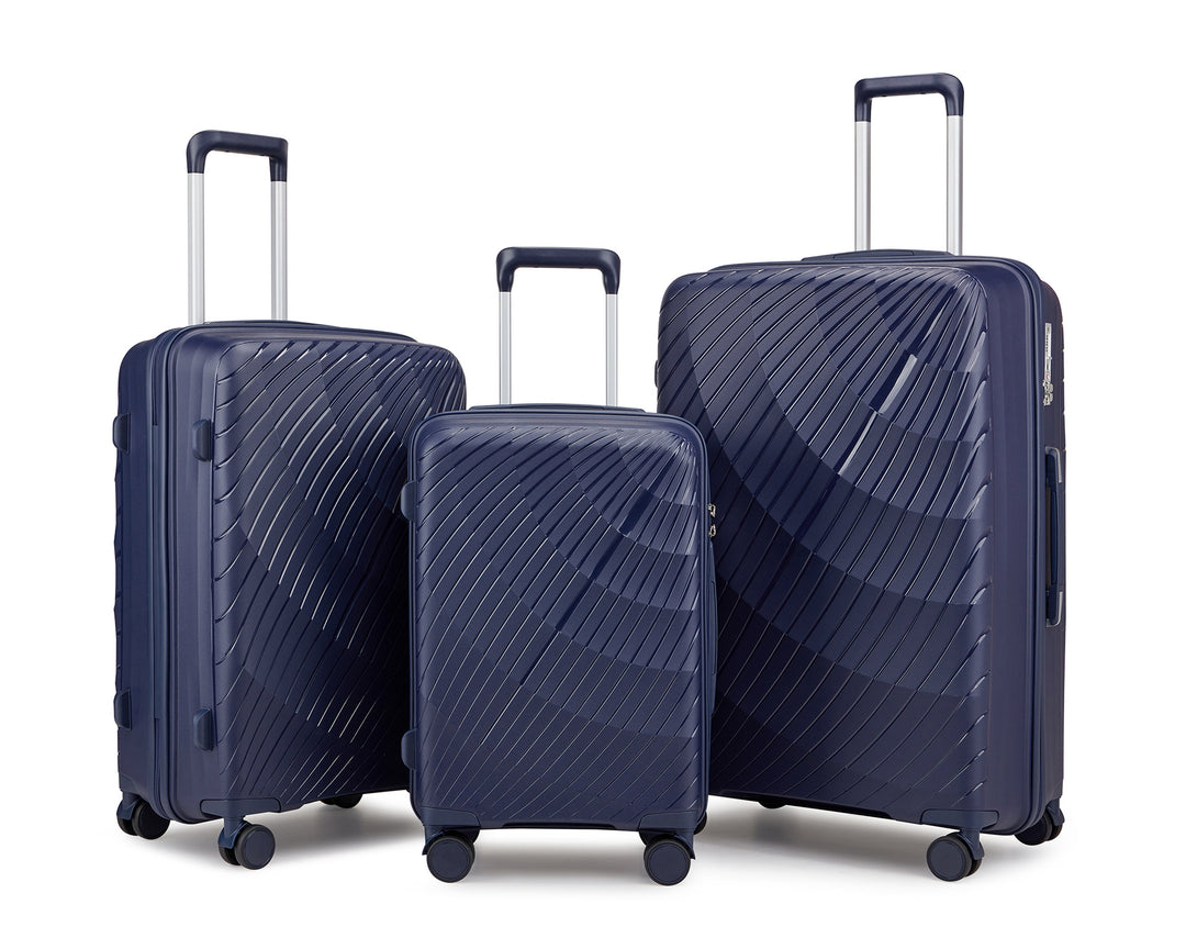Unisex Premium Textured Hard Shell Luggage Set Kalsten