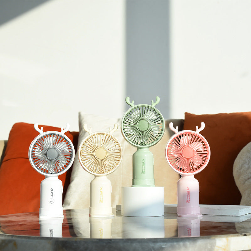 Portable Deer-Themed Handheld Cooling Fan Kalsten