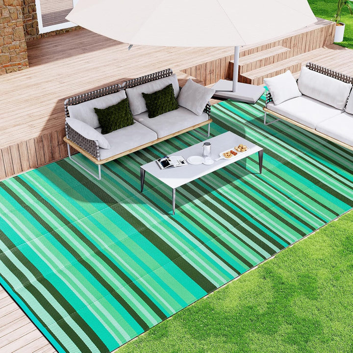 Outdoor Stripe Pattern Patio Mat