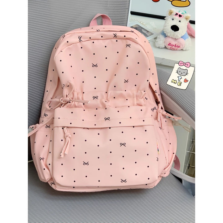 Stylish Polka Dot Casual Backpack Kalsten