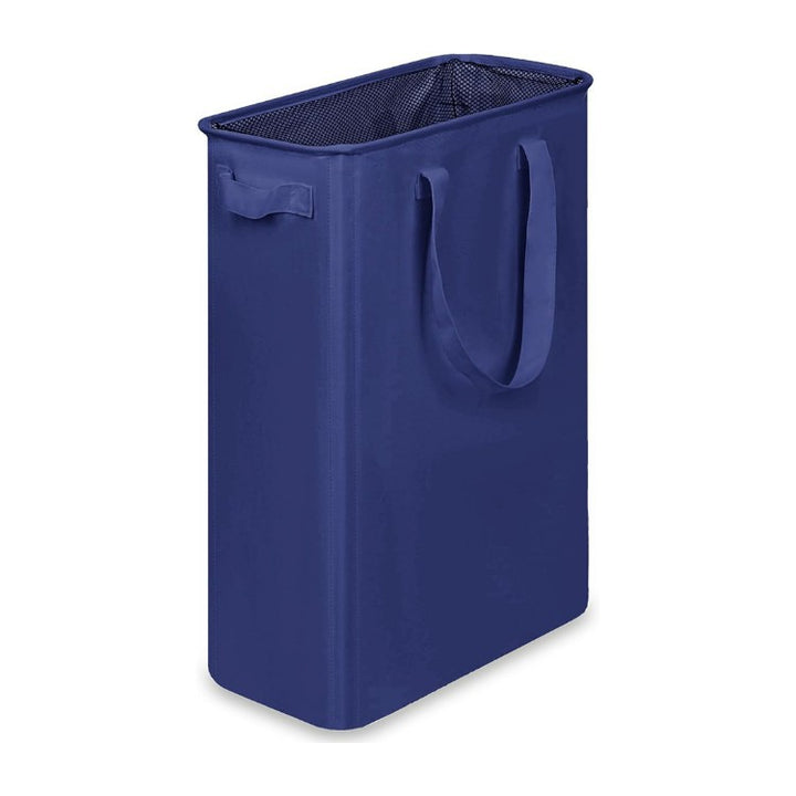 Foldable laundry basket with wheels and practical lid Kalsten
