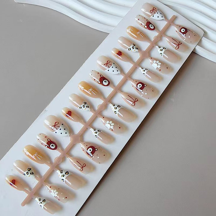 Artificial nails with animal and flower motifs Kalsten