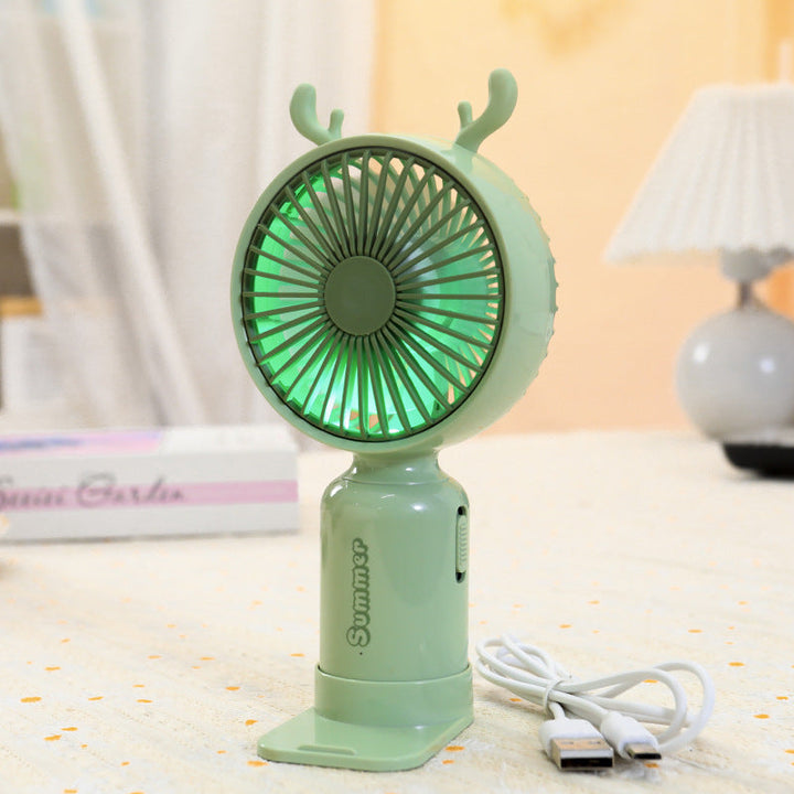 Women's Portable Hand Fan with Cute Ears Kalsten