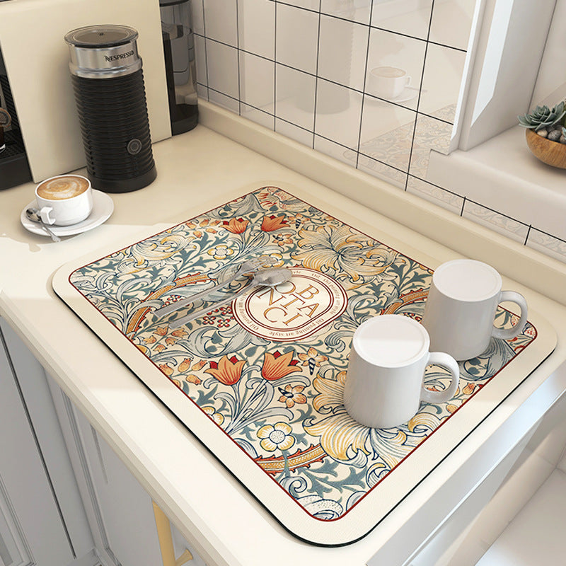 Inspirational Floral Quote Floor Mat Kalsten