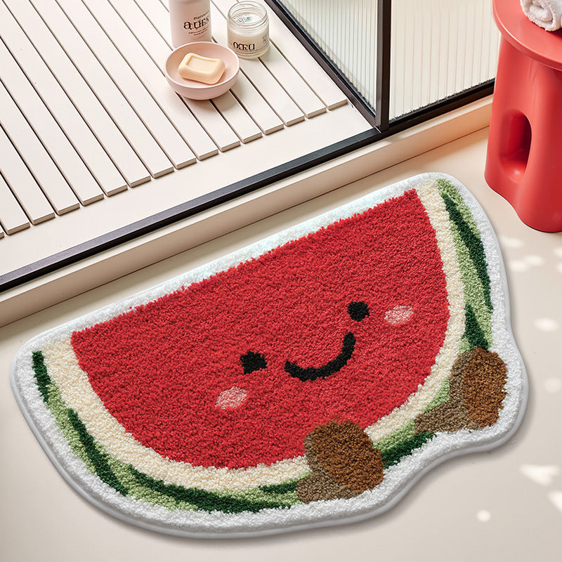 Cute Tomato-Shaped Bath Mat Kalsten