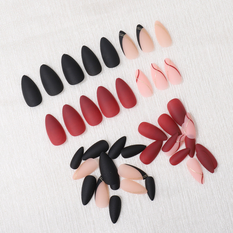 Elegant French Tip Press-On Nail Set Kalsten