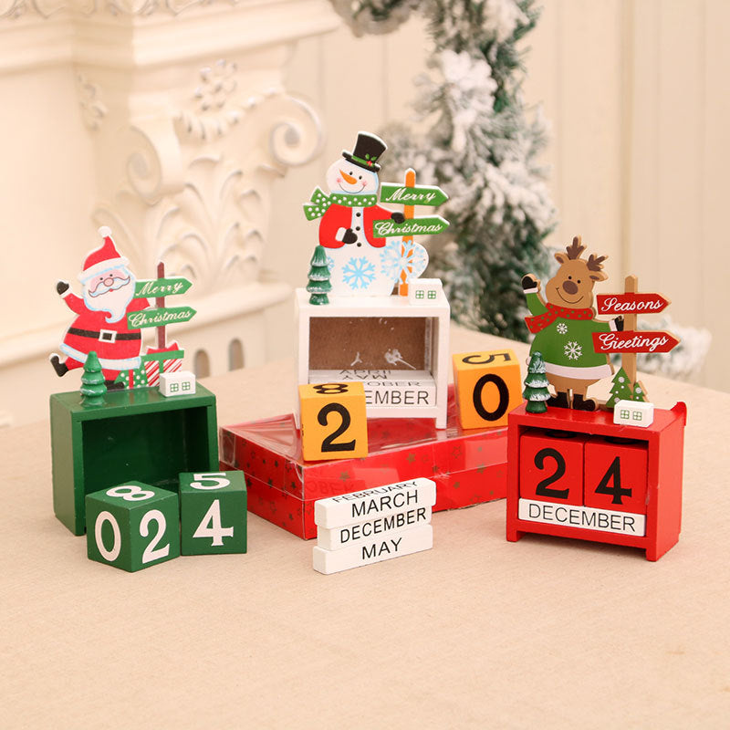 Decorative Wooden Calendar Figurine Kalsten