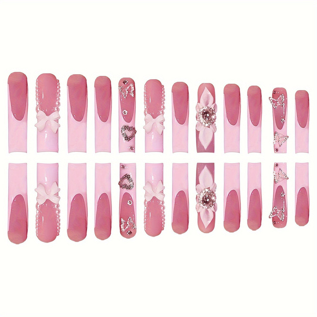 Decorative Press-On Nail Set Kalsten
