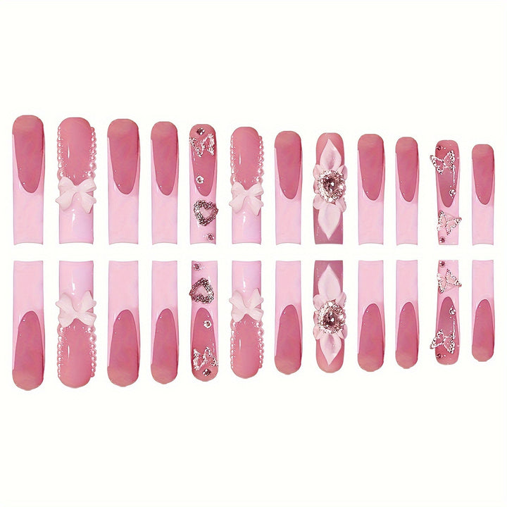 Decorative Press-On Nail Set Kalsten