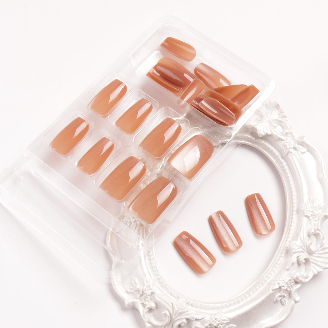 Premium Glossy Gel Nail Extensions Kalsten