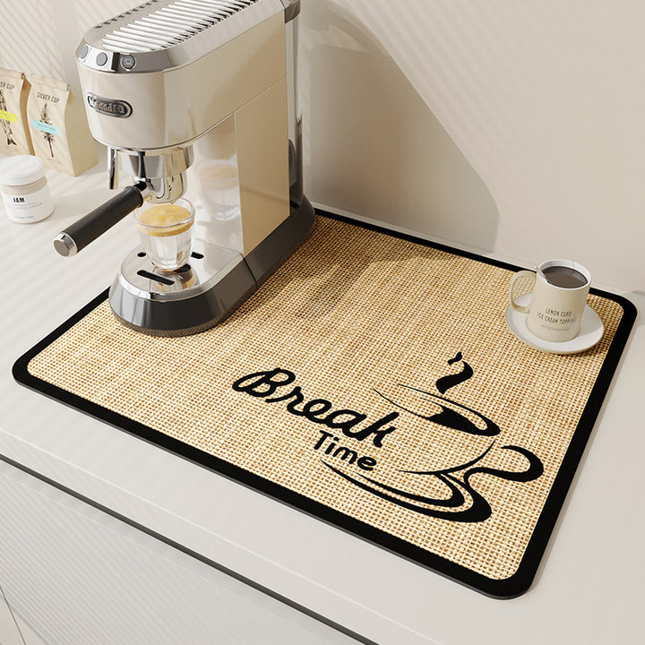 Coffee-Themed Kitchen Mat Kalsten