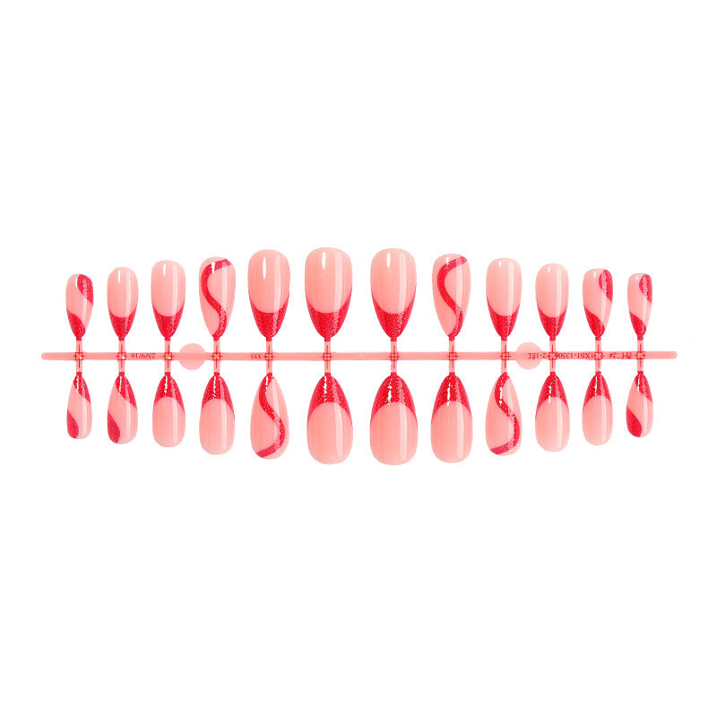 Stylish French Tip Press-On Nails Set Kalsten
