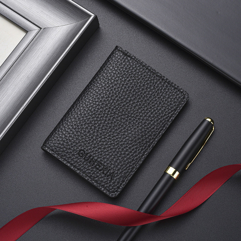 Textured Leather Cardholder Kalsten
