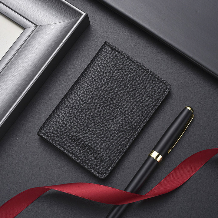 Textured Leather Cardholder Kalsten