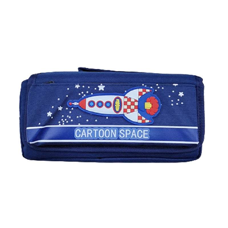 Cartoon-Themed Space Pencil Case