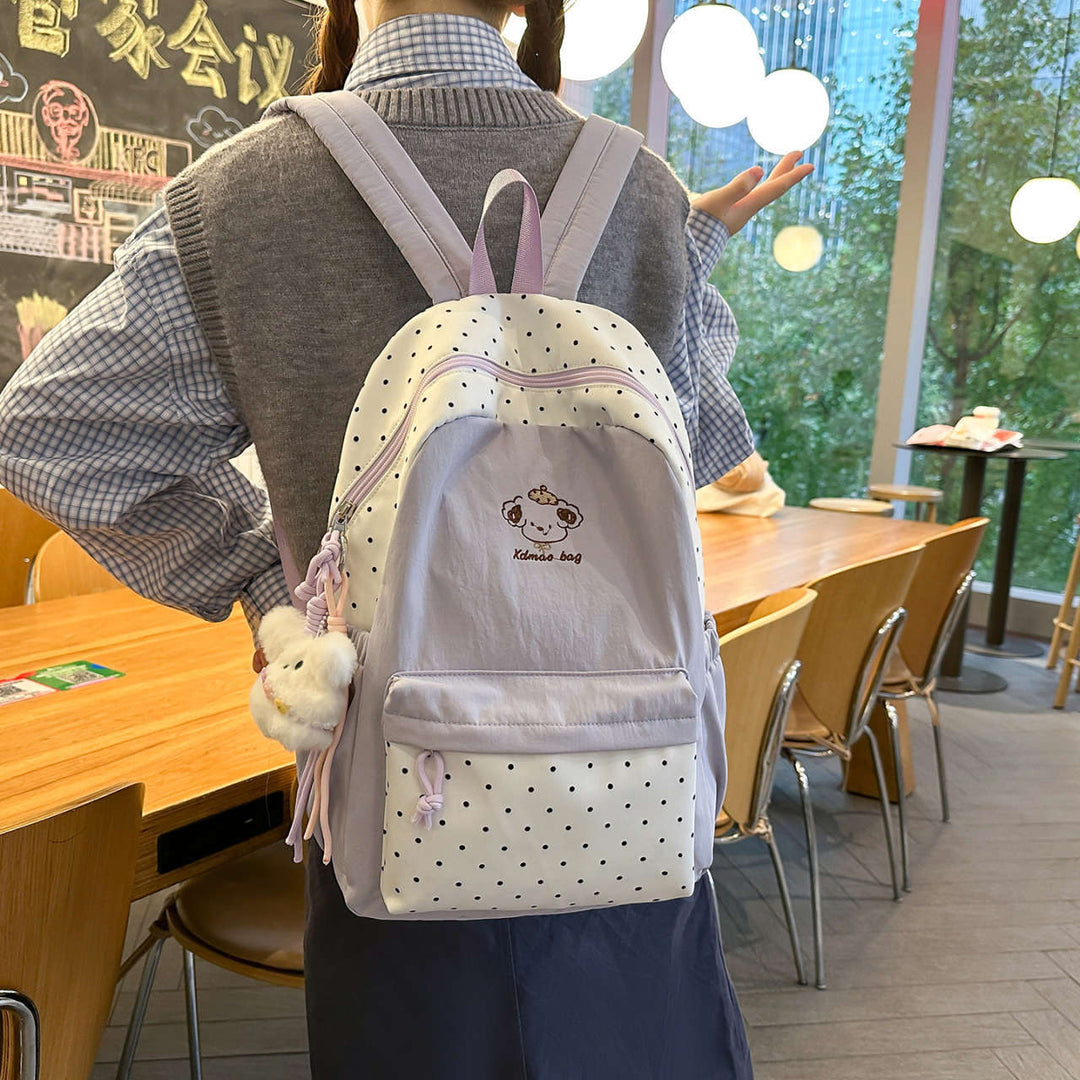 Playful Polka Dot Backpack Kalsten