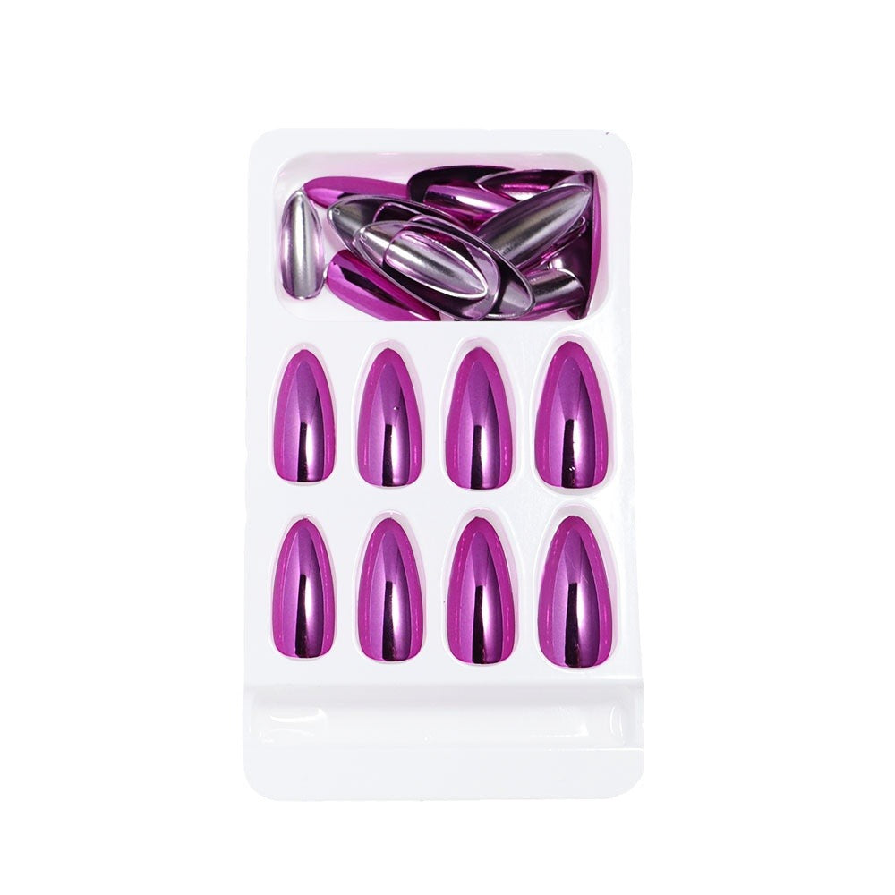 High-Shine Almond-Shaped Press-On Nail Set Kalsten