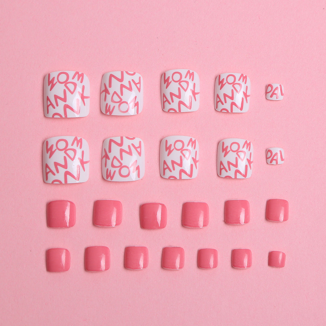 Floral Design Press-On Nail Set Kalsten