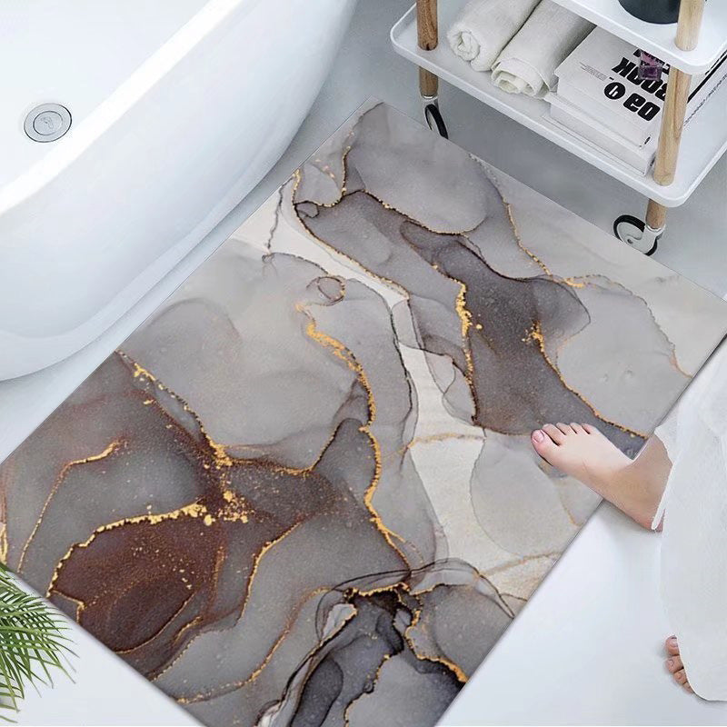 Luxurious Marble Design Bath Mat Kalsten