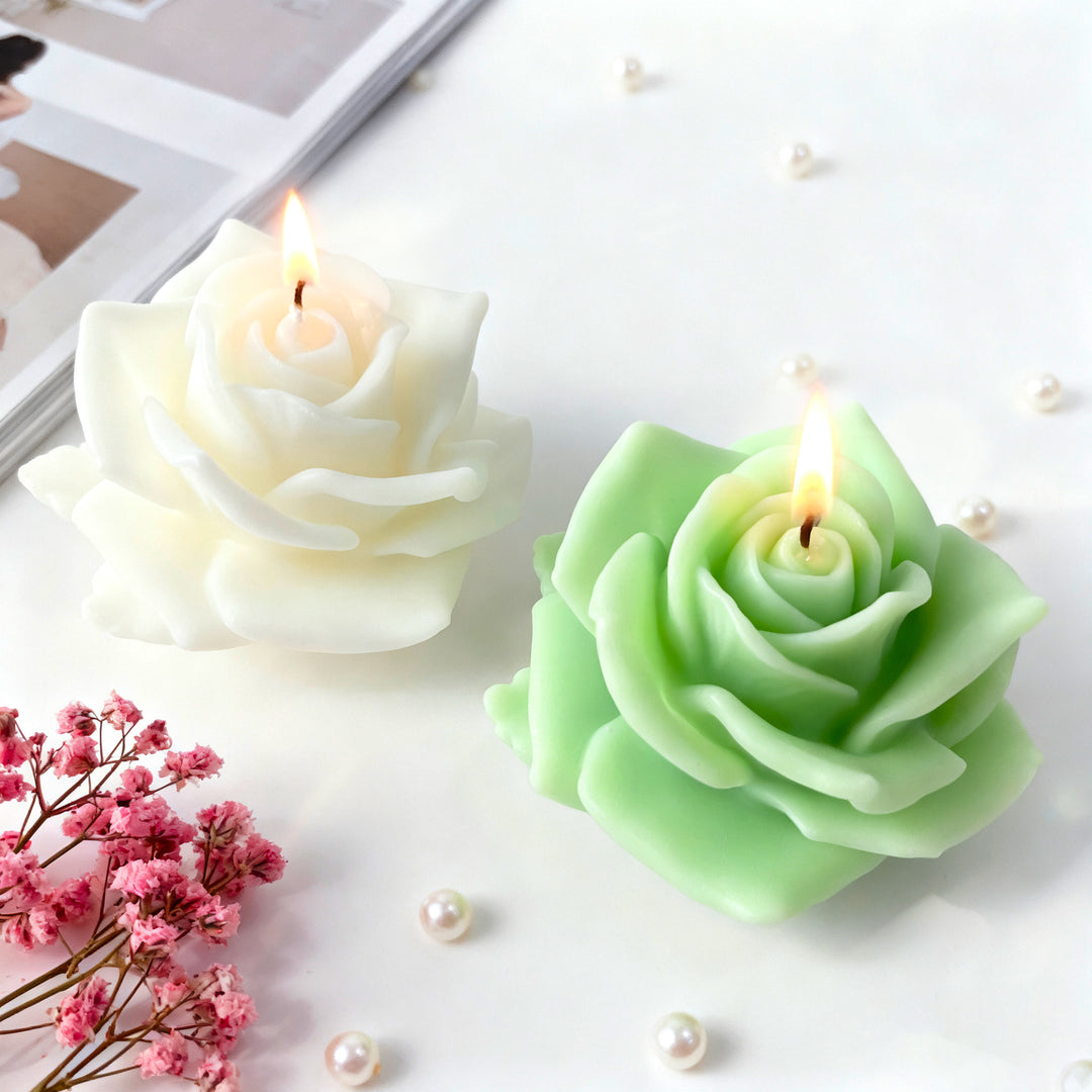 Rose-Shaped Aromatherapy Candle