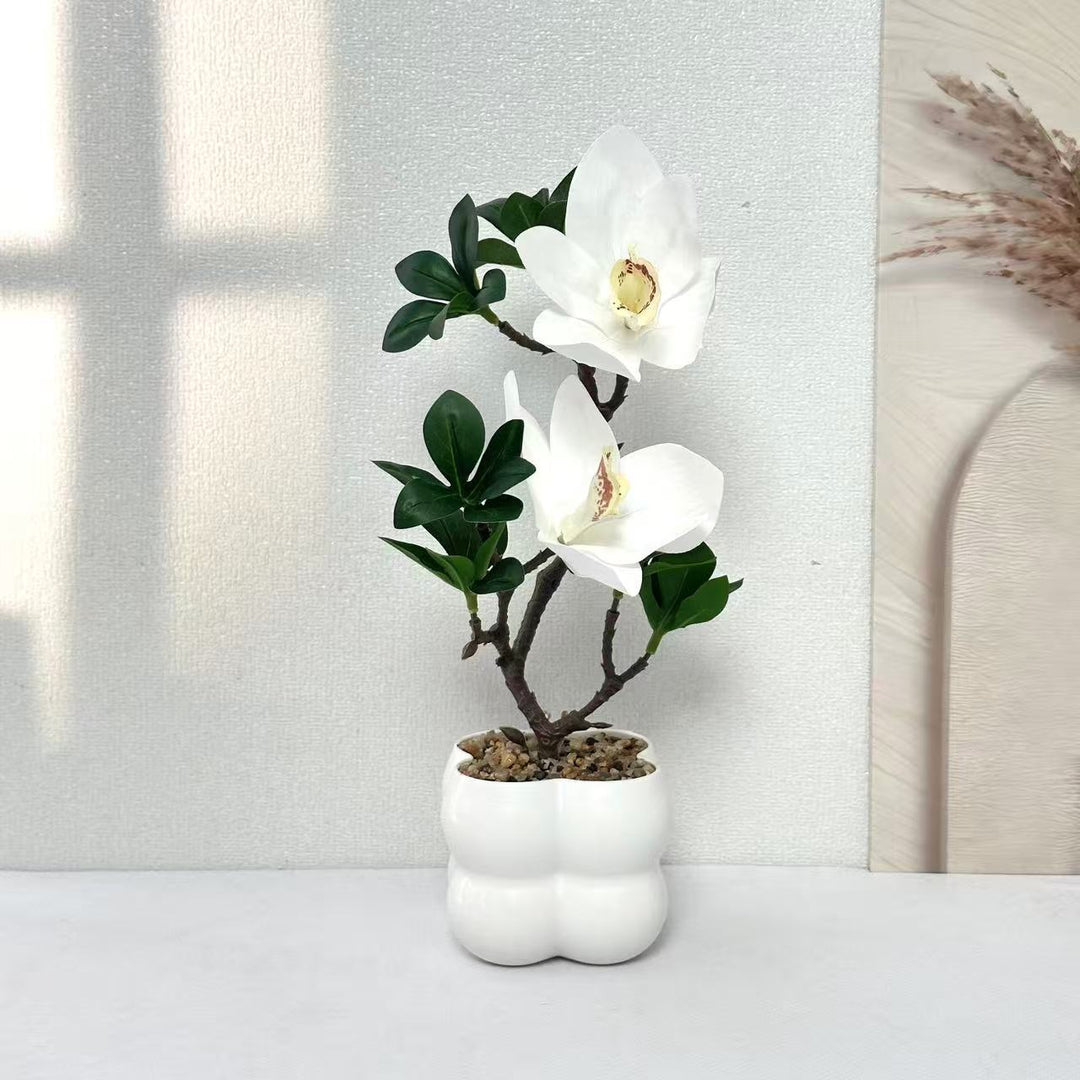 Lifelike Artificial Orchid Plant Decoration